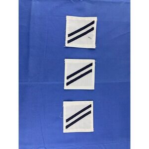 3x US NAVY SEAMAN APPRENTICE RANK INSIGNIA PATCH - E-2 RANK